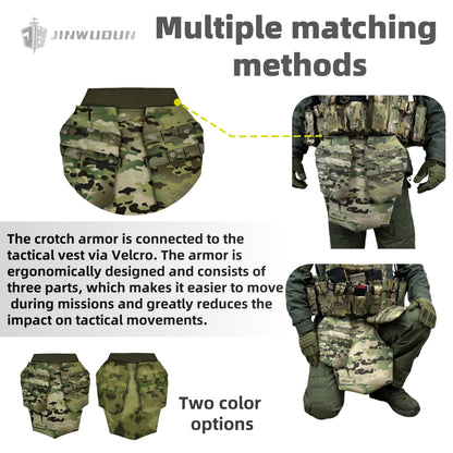 Tactical vest Body Armor Accessory Kit - NIJ IIIA Bulletproof Shoulder, Neck, Thigh, Groin, and Abdomen Protection