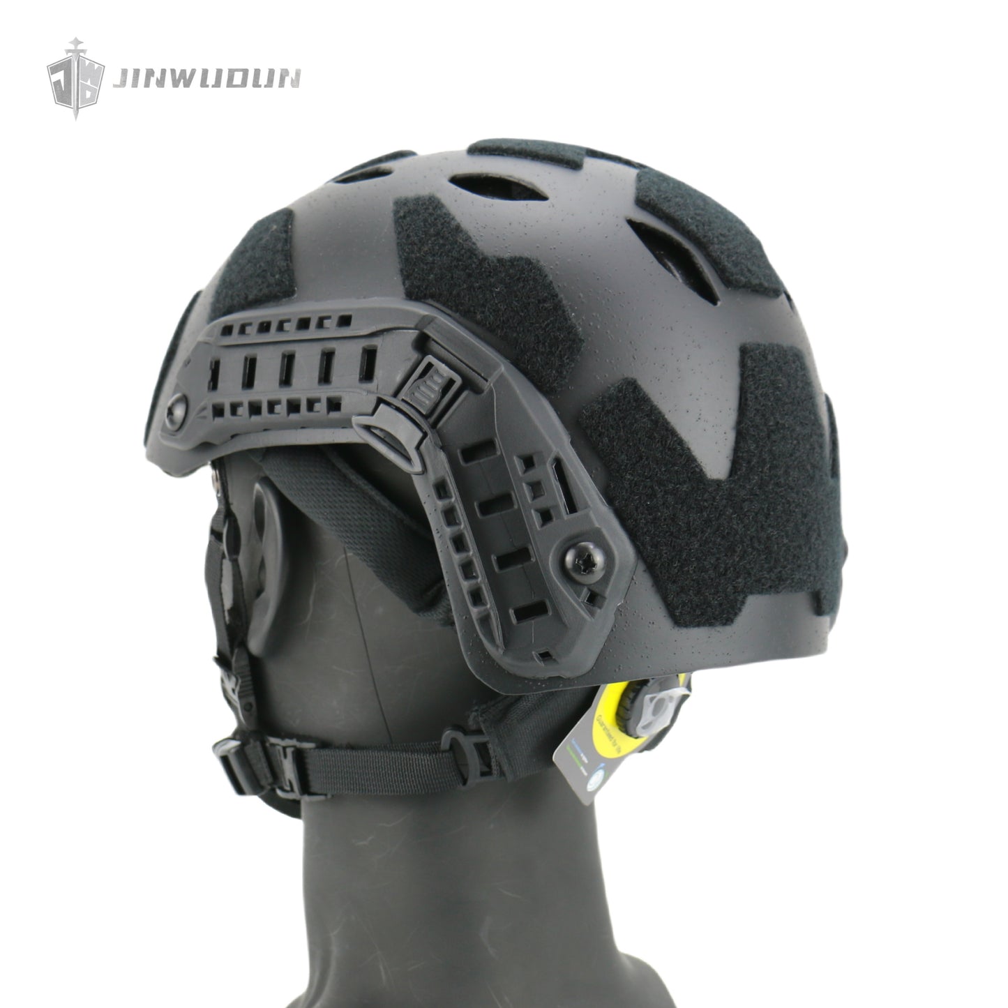 JWD-FAST SF carbon fiber helmet, particle sandblasting process, top perforated design weighs about 1.5 pounds