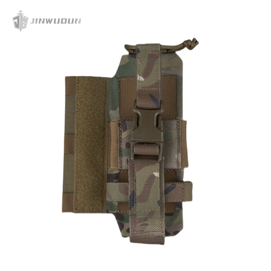 R-style radio side bag tactical vest expansion storage bag Velcro mount left and right interchangeable