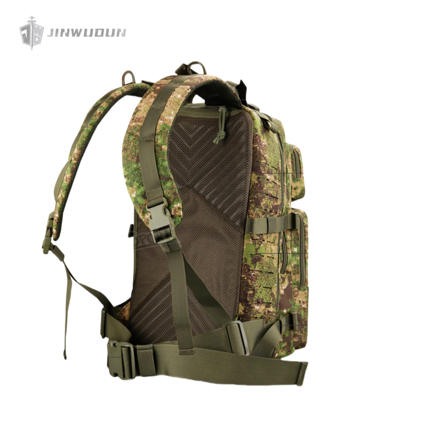 Laser version 3P bag shock-resistant decompression and anti-shake system large capacity tactical backpack