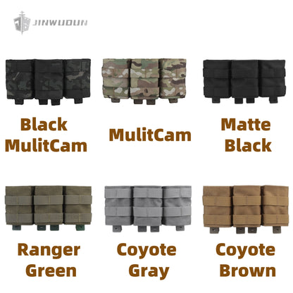 FAST AK Triple 7.62 Magazine Pouch (Medium) Multi-Function Quick-Draw Holster Tactical Soft Bullet Accessory
