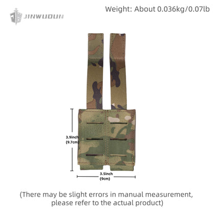 Tactical vest accessory double bag molle tool bag open double function bag