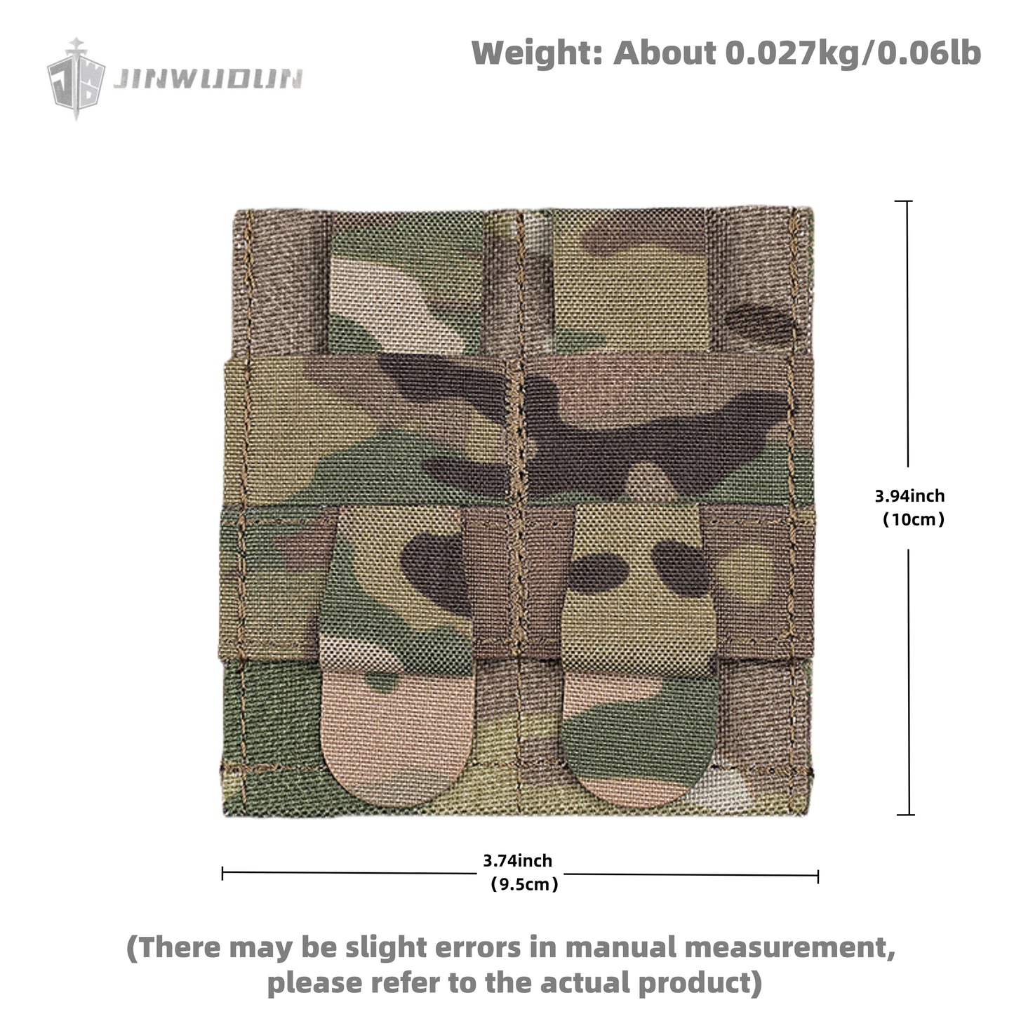 Lightweight elastic double small function bag 9mm tactical molle mounting multi-function storage bag