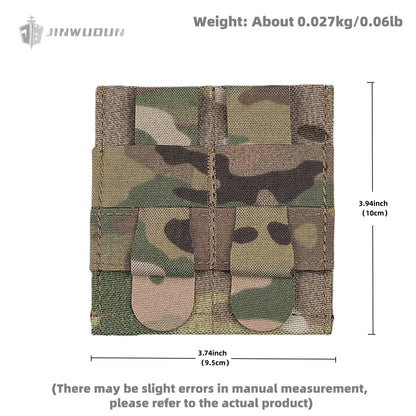 Lightweight elastic double small function bag 9mm tactical molle mounting multi-function storage bag