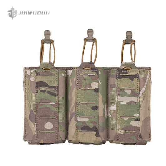Lightweight triple elastic functional bag 5.56/7.62 multifunctional tactical molle storage bag