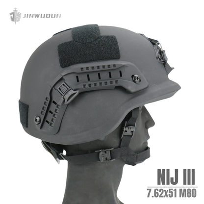 JWD-Level III bulletproof helmet M88 helmet 15m defense 7.62*51 M80 bullet PE material