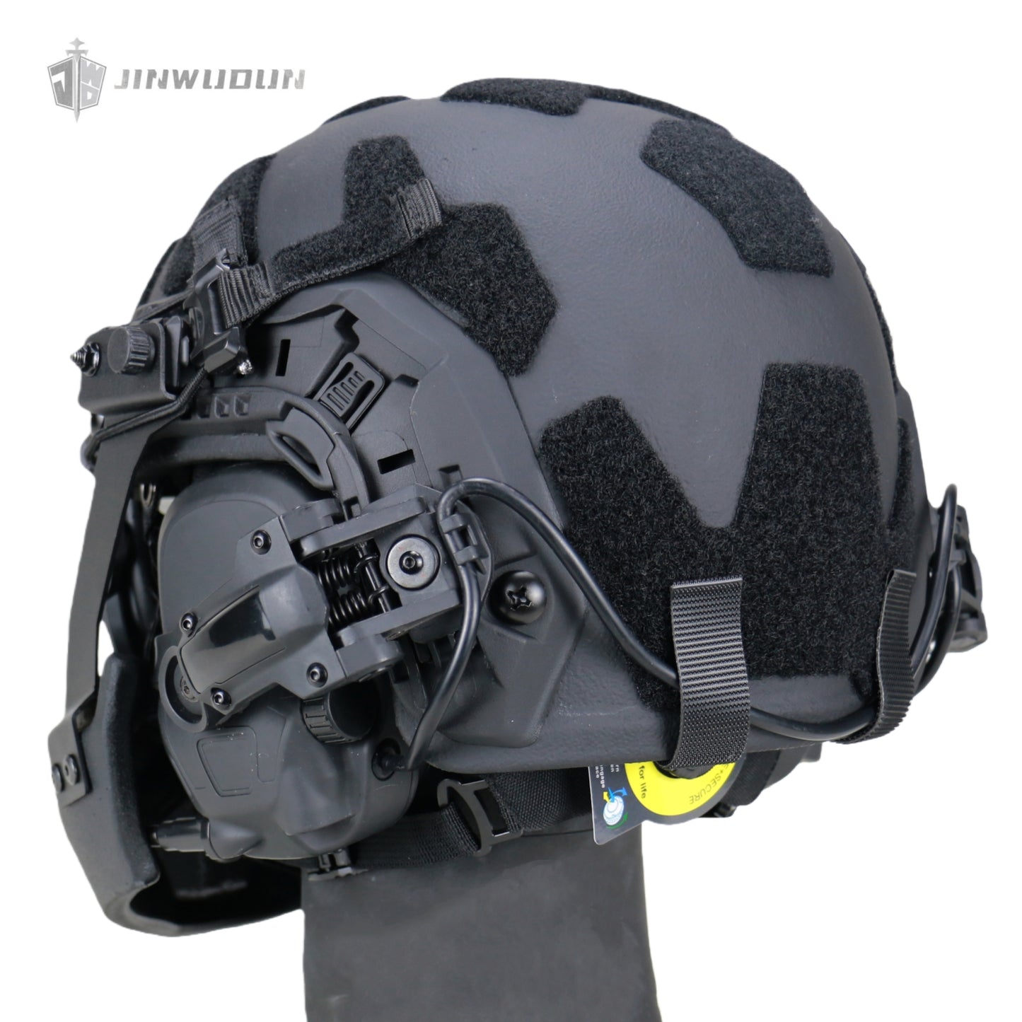 APA-05LT-FASTFull protection bulletproof helmet setBulletproof helmet + bulletproof chin guard + goggles - NIJ Level IIIA protection against 9x19mm bullets