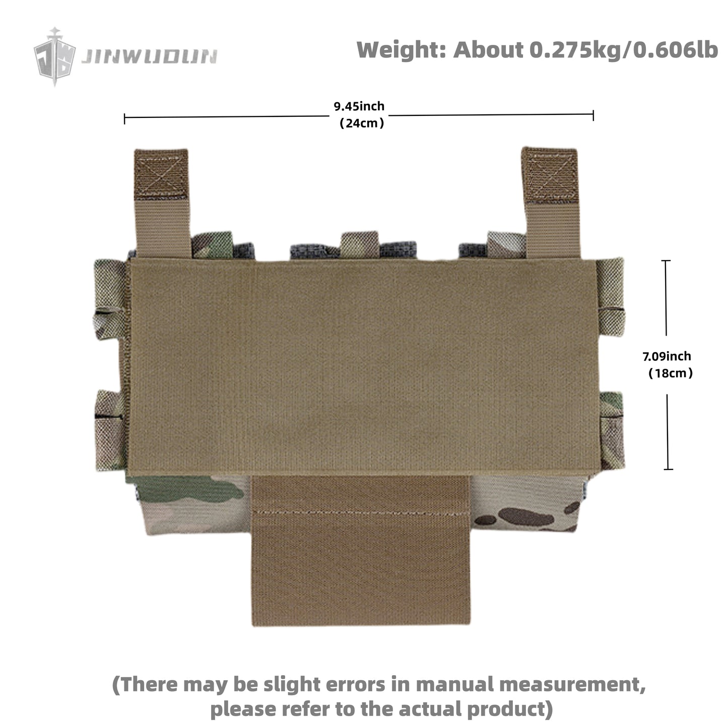 WG Mid-Ride style triple multi-function 5.56 magazine pouch panel chest vest expansion