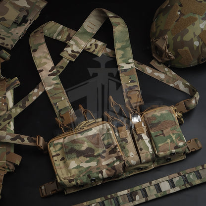 Bellyband Tactical Vest 242ACD comes with a quadruple 5.56 9MM multi-function storage accessory bag