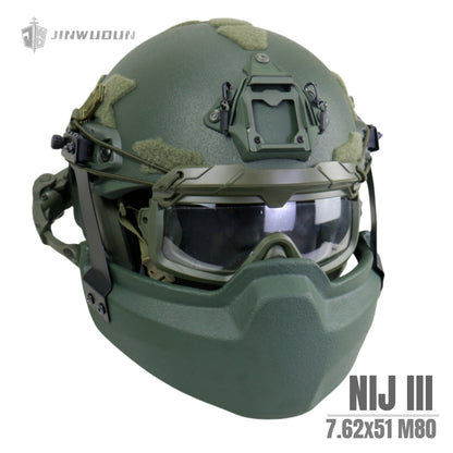 APA-07 Lightweight Level 5 Ballistic Helmet, Full Protection Tactical Helmet Against AK 7.62×39