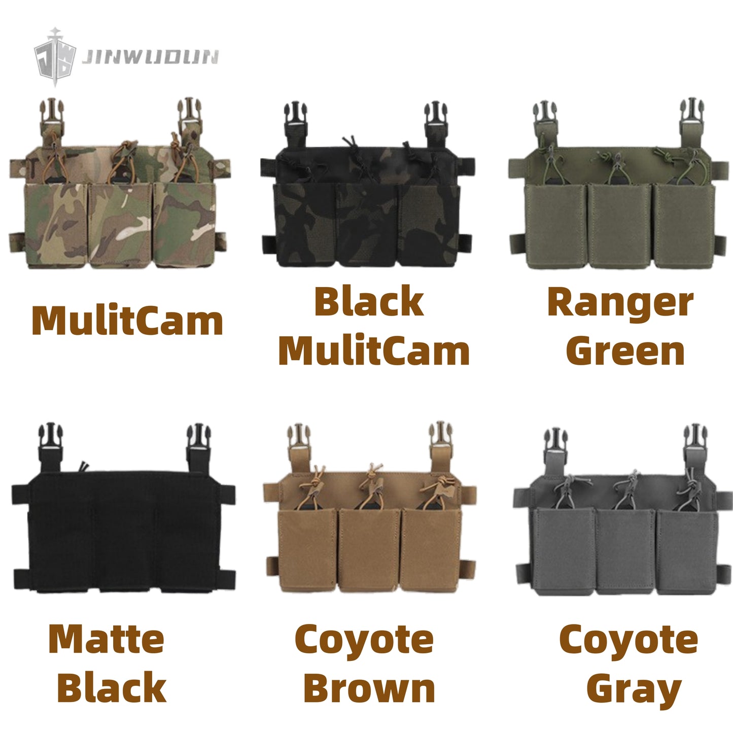 Multi-purpose triple function pack, suitable for various tactical vests 5.56/7.62 accessory pack