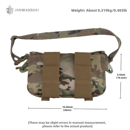 Large multi-purpose tactical underbody bag with velcro and elastic straps