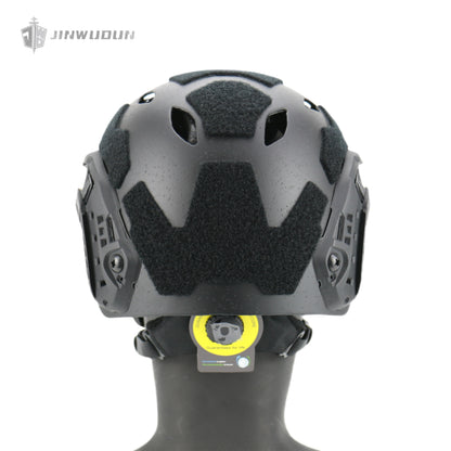 JWD-FAST SF carbon fiber helmet, particle sandblasting process, top perforated design weighs about 1.5 pounds