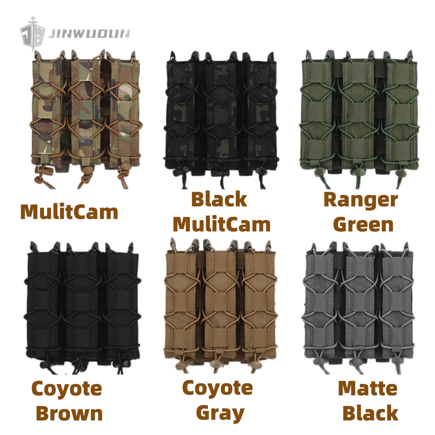Tiger long triple quick-draw function package Molle mount long 9mm adapter accessory package