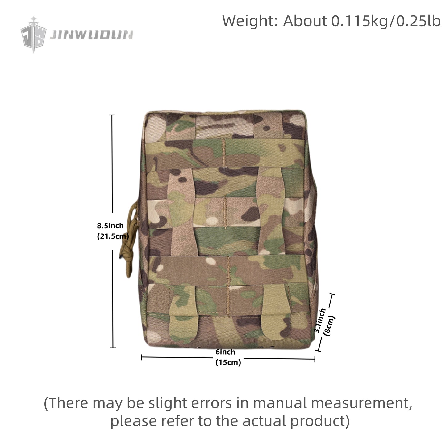 Lightweight MOLLE tactical vest waist belt auxiliary bag Lightweight multi-functional sundries bag