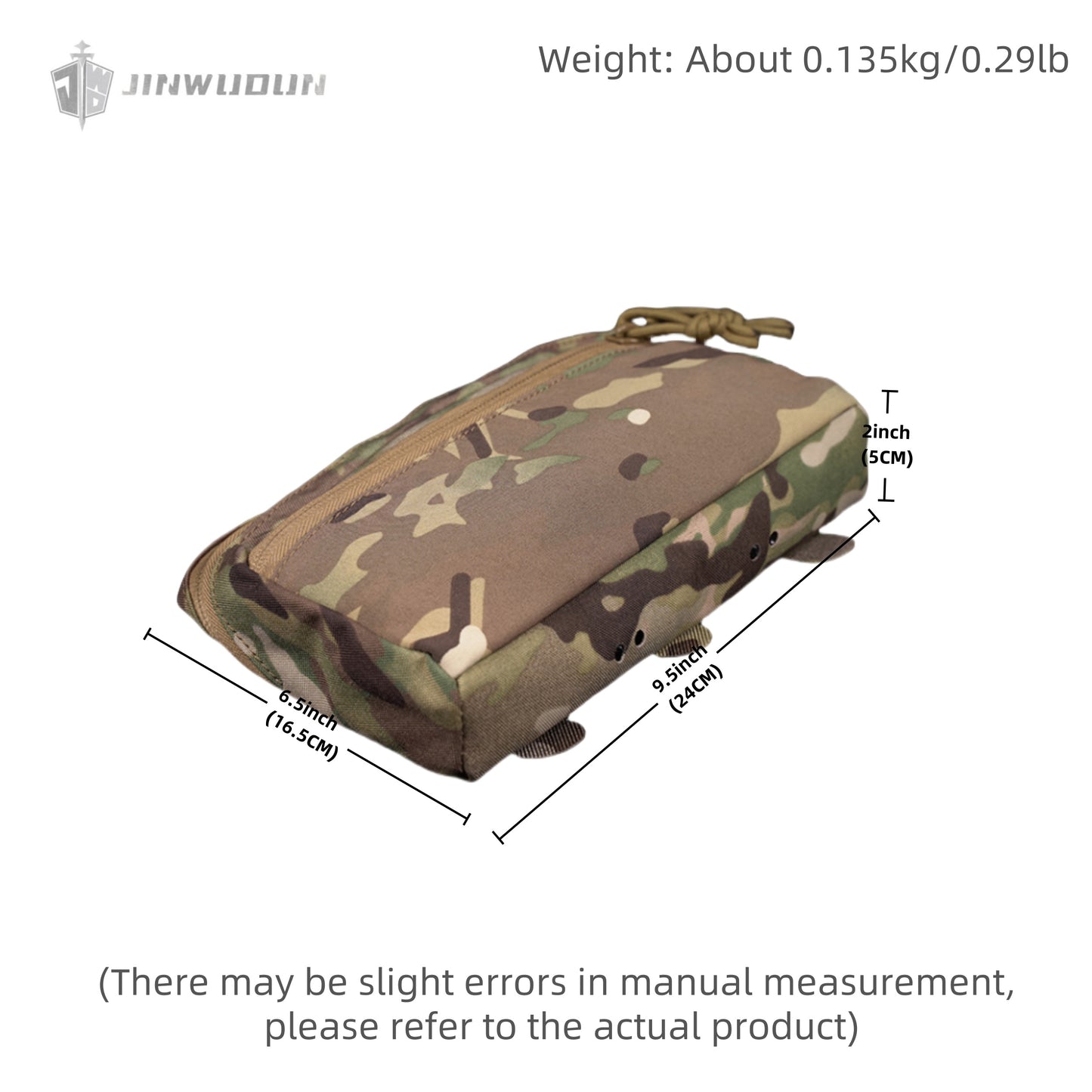 Lightweight horizontal GP bag molle storage bag accessories multi-functional equipment sundries tool bag