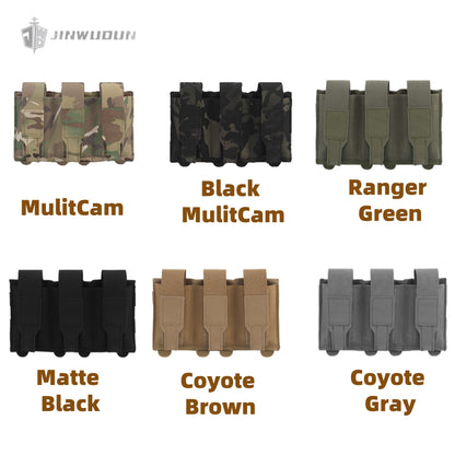 Lightweight triple flip cover elastic function bag 5.56/7.62MOLEL mounting accessory bag