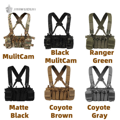 Lightweight and portable D3CRX tactical vest with quad 9mm function bag and sundries storage bag