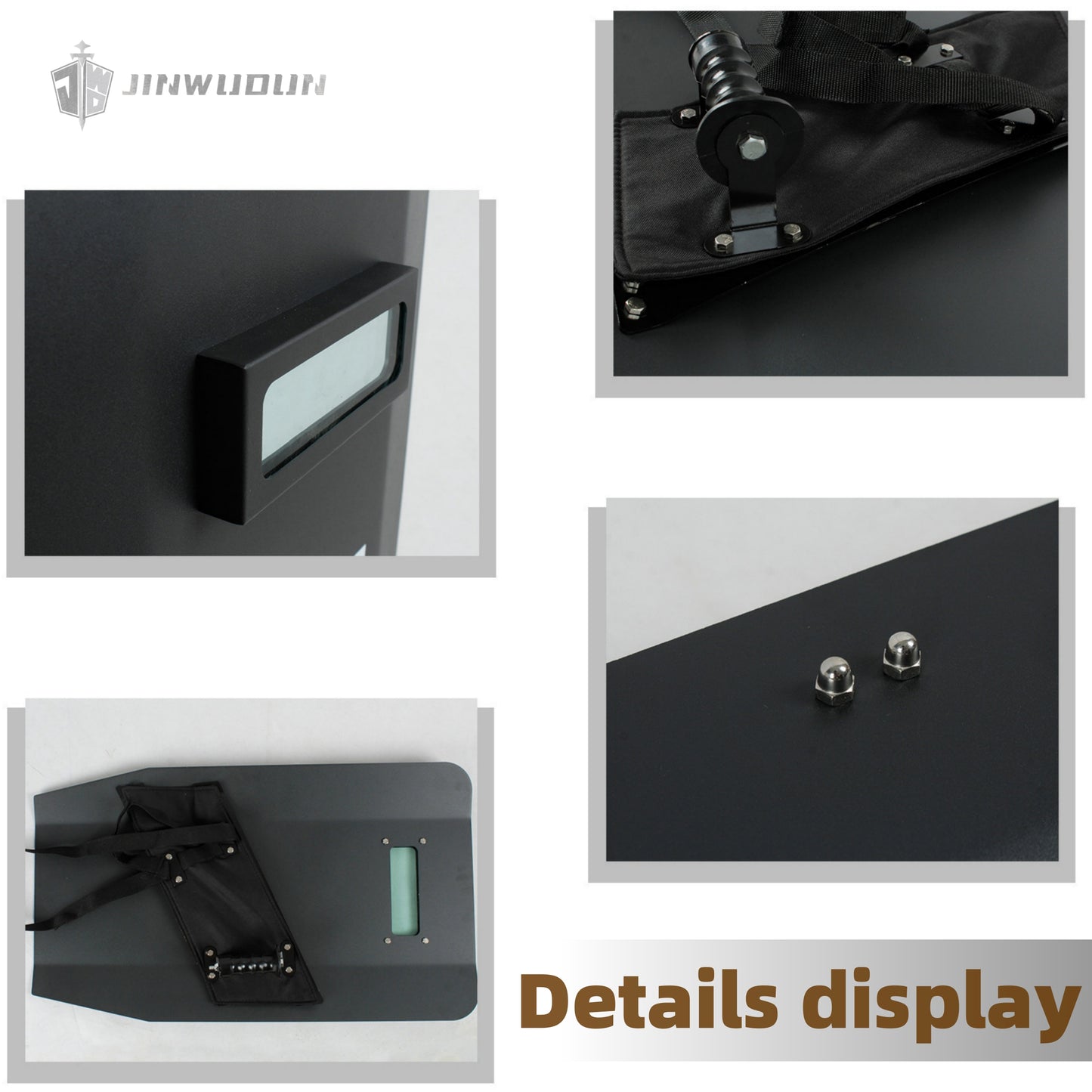 Tactical Steel Ballistic Shield - High-Strength NIJ IIIA+ Rated Protection