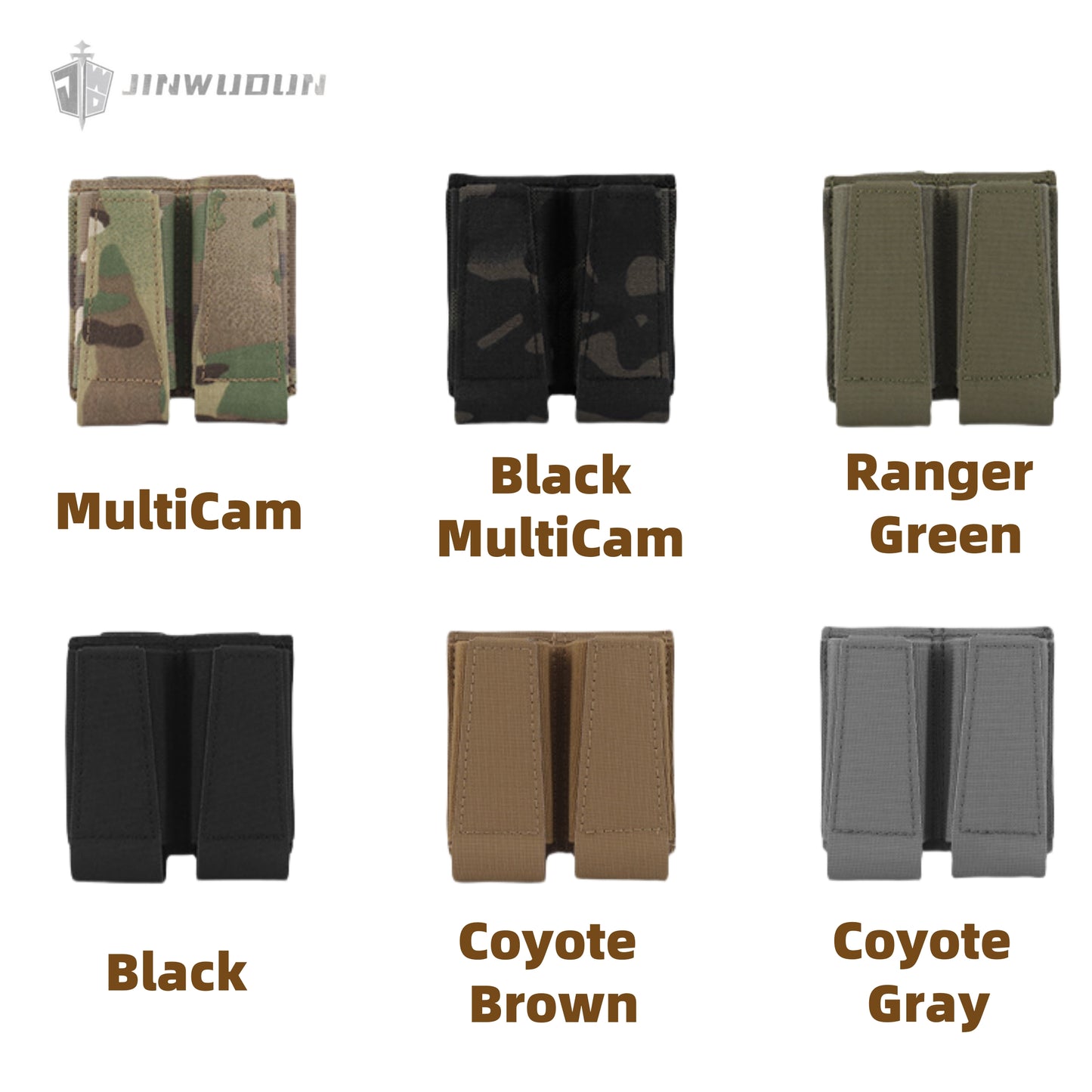 Tactical vest accessory double bag molle tool bag open double function bag