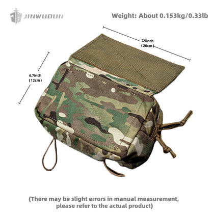MK4 small tactical vest chest expansion accessory hanging sundries bag built-in double-sided Velcro
