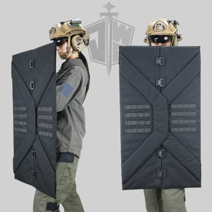 JWD-Portable foldable bulletproof shield NIJ IIIA+ level bulletproof shield UHMWPE material