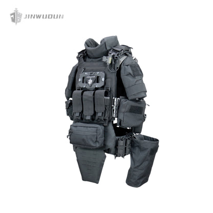 NIJ IV/III+/IIIA Level Full Protection Tactical Bulletproof Vest | 1000D Nylon | Quick-Release System