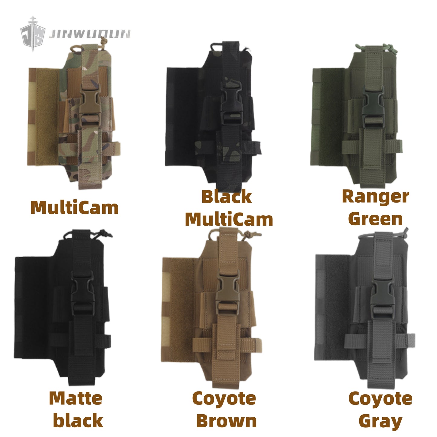 R-style radio side bag tactical vest expansion storage bag Velcro mount left and right interchangeable