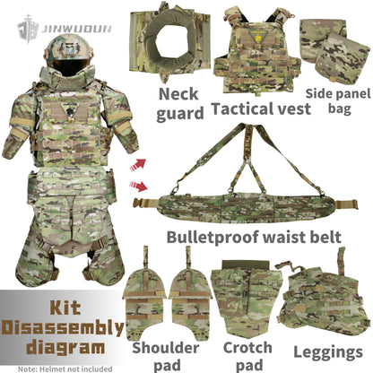 Level NIJ IV Fearless "X" Full Protection Tactical Body Armor Vest