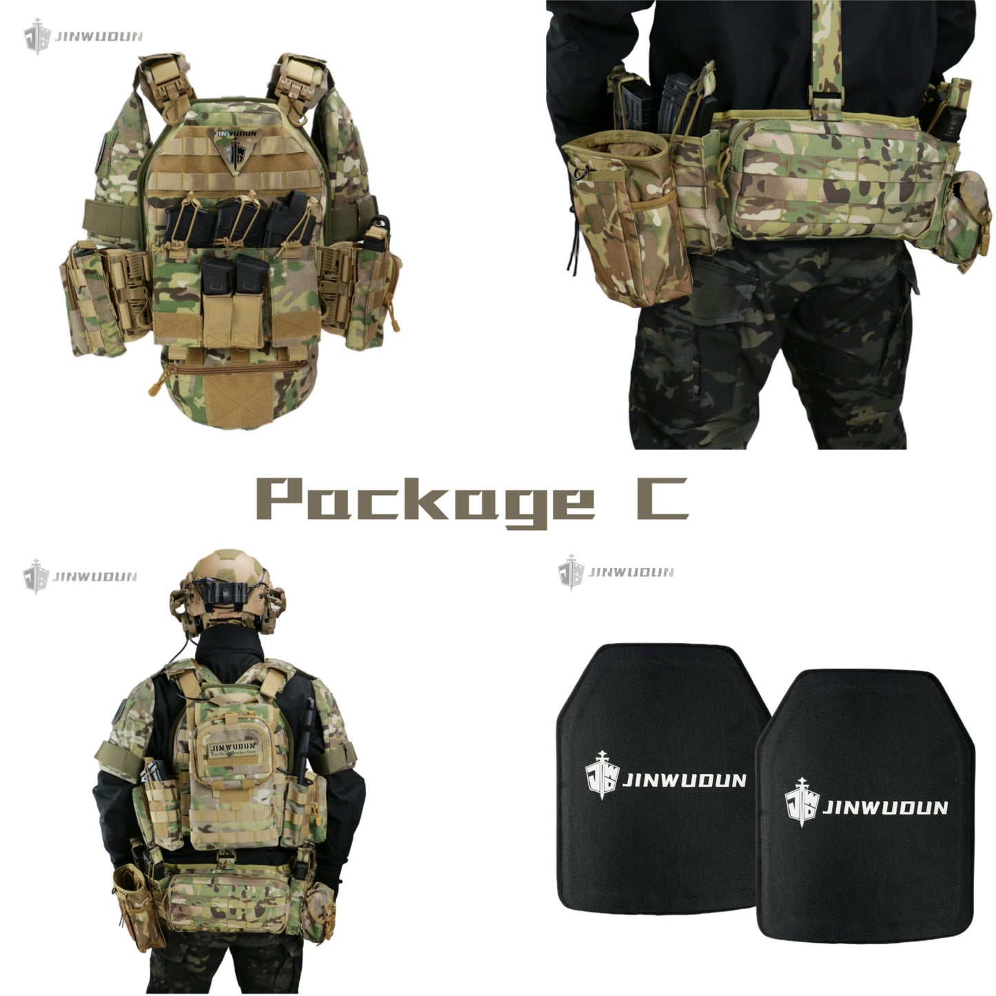 NIJ IV 6094 Tactical vest body armor/quick release system-MultiCam