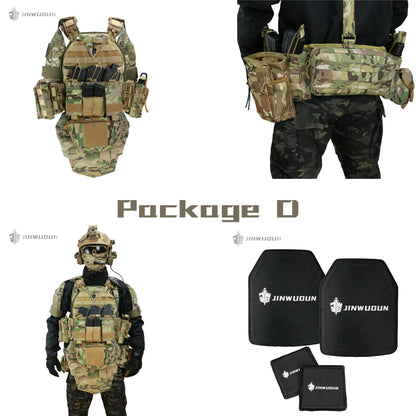 NIJ IV 6094 Tactical vest body armor/quick release system-MultiCam