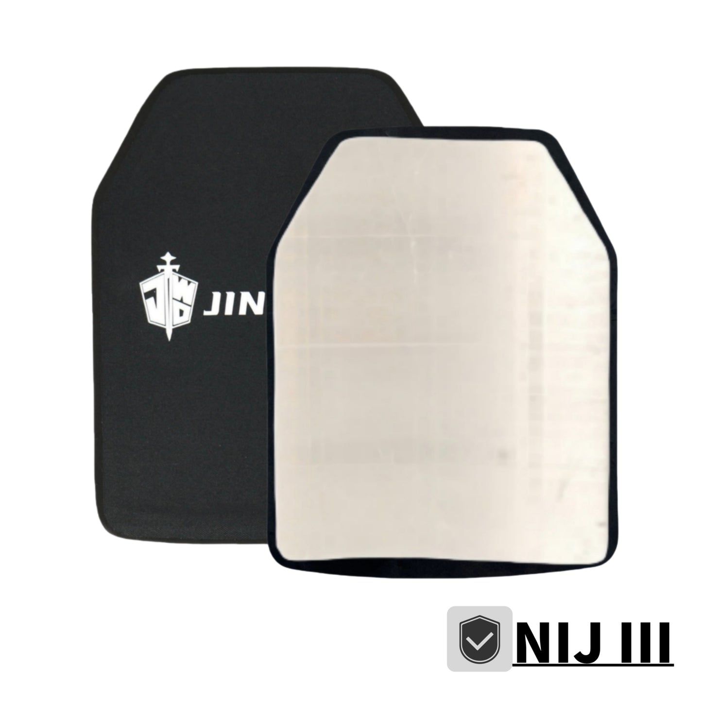 Level III Bulletproof Plate - Single Layer Pure UHMWPE, 10x12 Inches, Lightweight & Durable