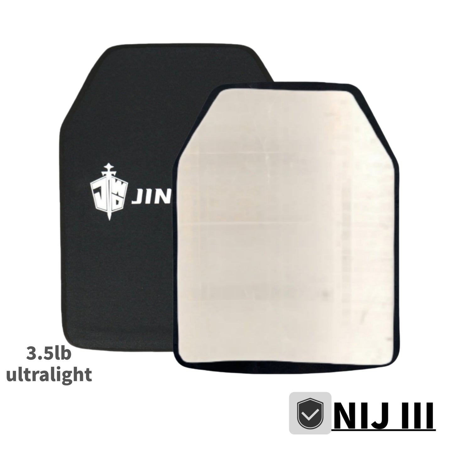 Multi-Curve Bulletproof Plate LevelNIJ-III, UHMWPE Material, 10x12 Inches