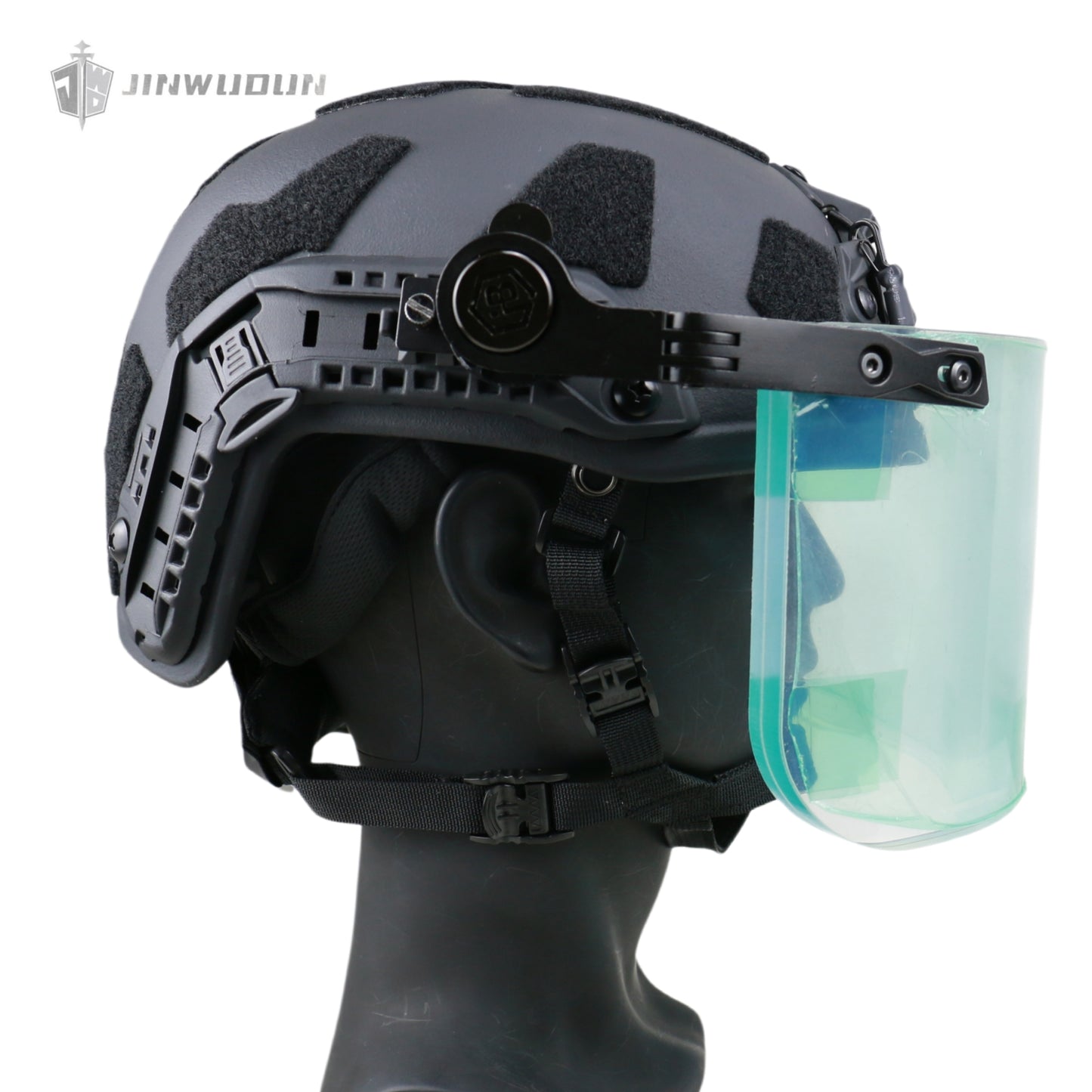 JWD-LEVEL NIJ IIIA Bulletproof Face Mask with One-Click Quick-Release Bracket - Universal Face Mask