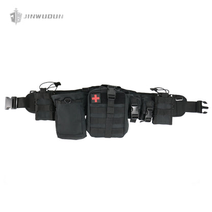 Tactical girdle/belt - equipped with adjustable straps-8 pockets-MOLLE system