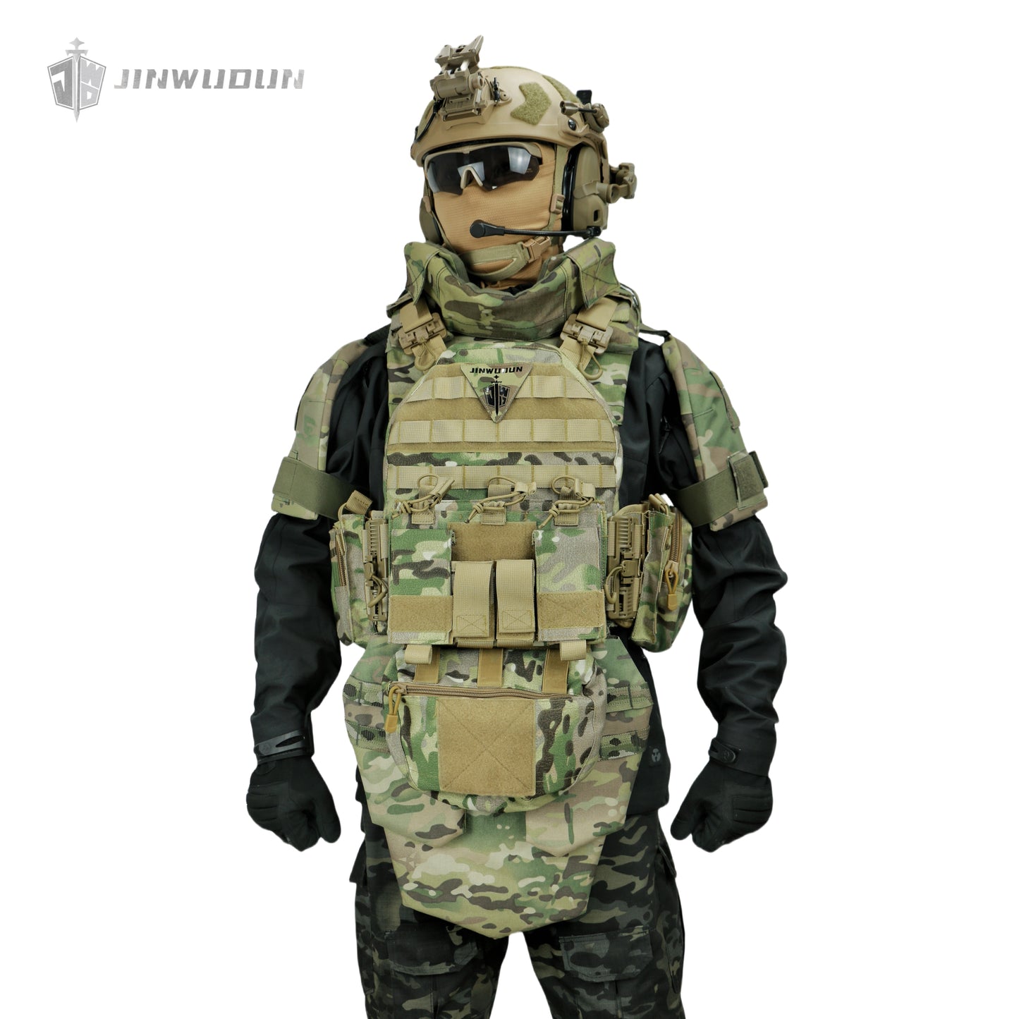 NIJ IV-All-round protection bulletproof vest/body armor, modular and detachable, equipped with quick release system