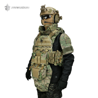 NIJ IV-All-round protection bulletproof vest/body armor, modular and detachable, equipped with quick release system