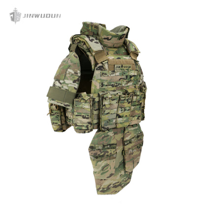 Fully protective tactical body armor - US NIJ standard level IV , modular and detachable