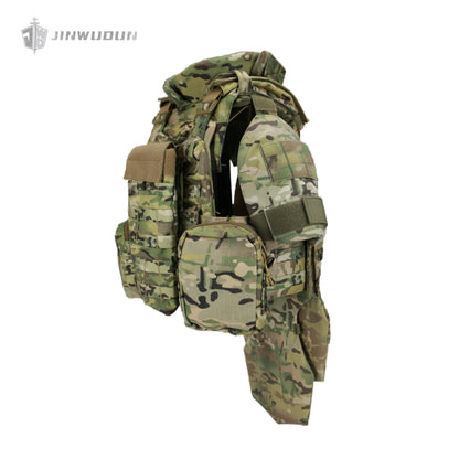 Fully protective tactical body armor - US NIJ standard level IV , modular and detachable