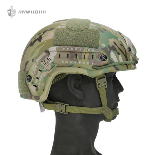 High cut Tactical Bulletproof Helmet MultiCam Color-US Standard Level IIIA+