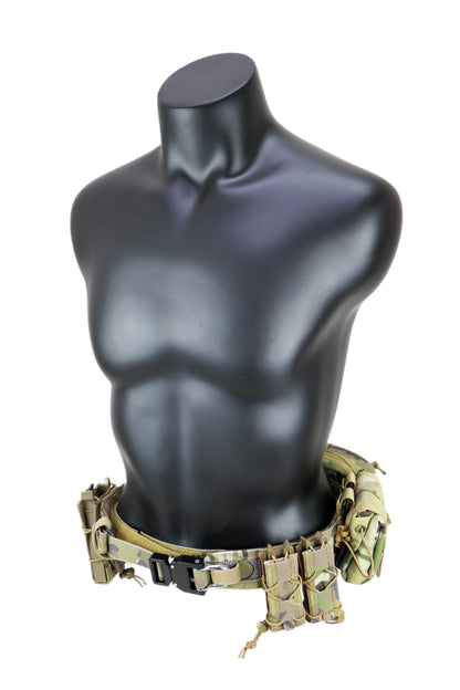 "Bison" Tactical Belt - Durable Cordura Material, MOLLE System, Metal Zipper Design