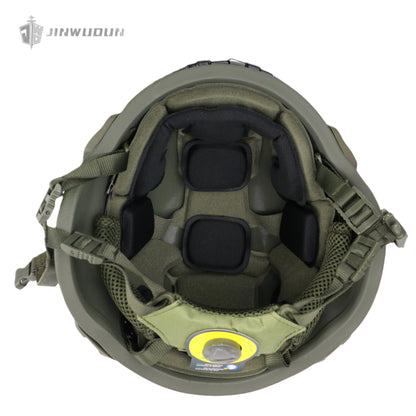 APA-05LT-MICH Full Protection Bulletproof Helmet Kit: Bulletproof Helmet + Jaw Protector + Goggles - NIJ IIIA Protection, 9x19mm Bullet.