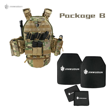 NIJ IV 6094 Tactical vest body armor/quick release system-MultiCam