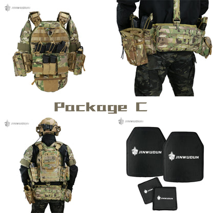 NIJ IV 6094 Tactical vest body armor/quick release system-MultiCam