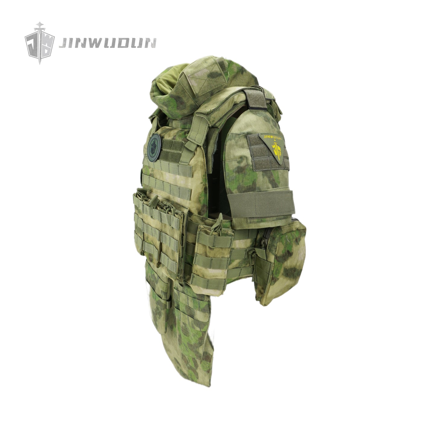 Fully protective tactical body armor - US NIJ standard level IV , modular and detachable