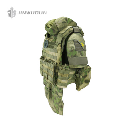 Fully protective tactical body armor - US NIJ standard level IV , modular and detachable