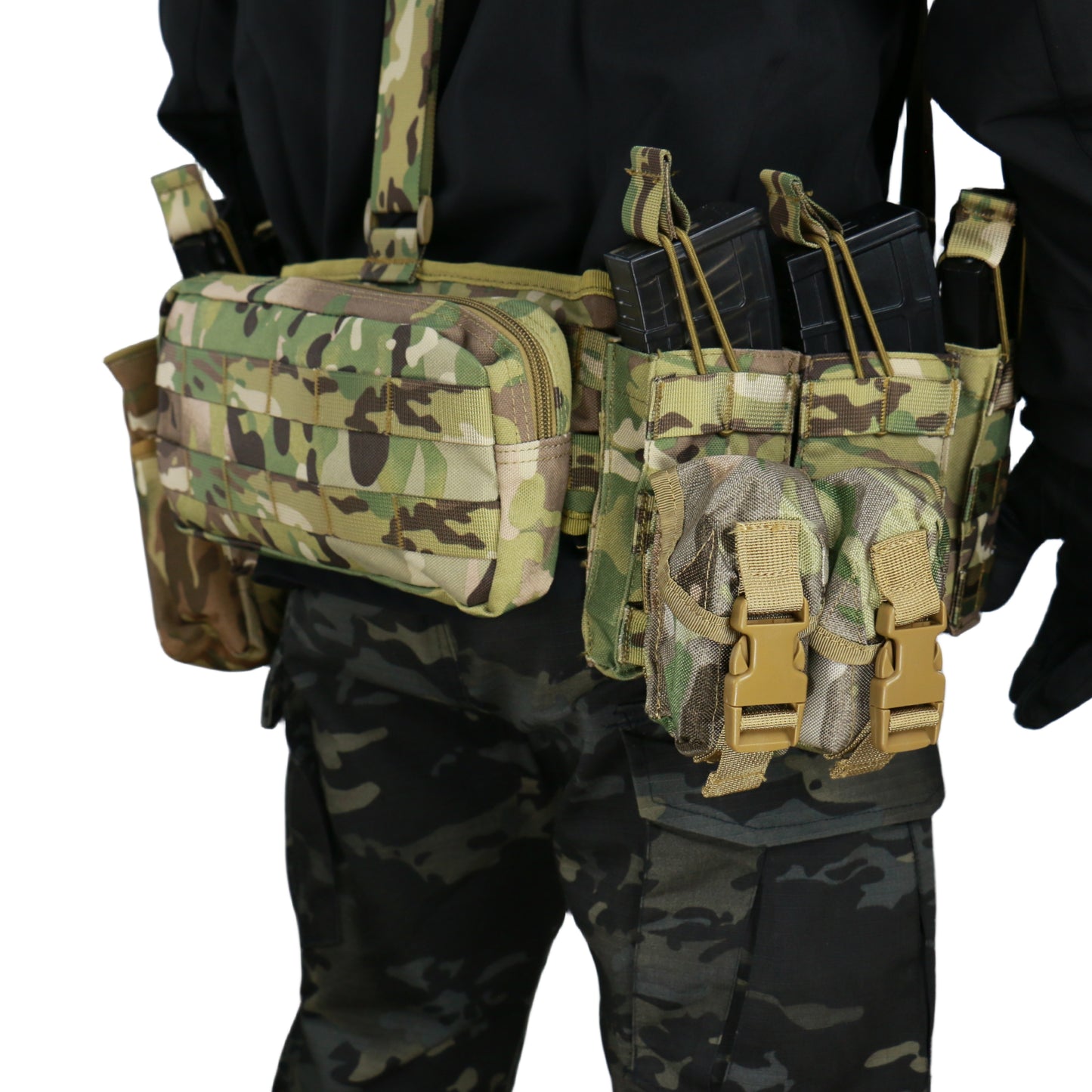 NIJ IV 6094 Tactical vest body armor/quick release system-MultiCam