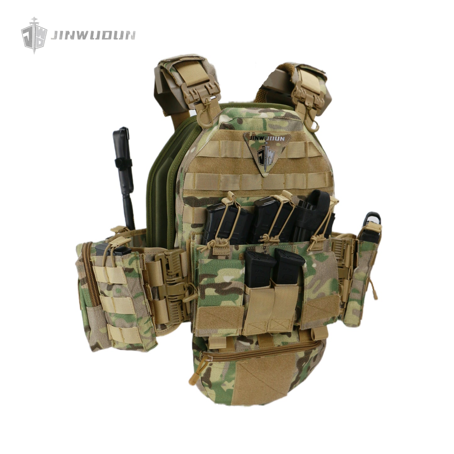 NIJ IV 6094 Tactical vest body armor/quick release system-MultiCam