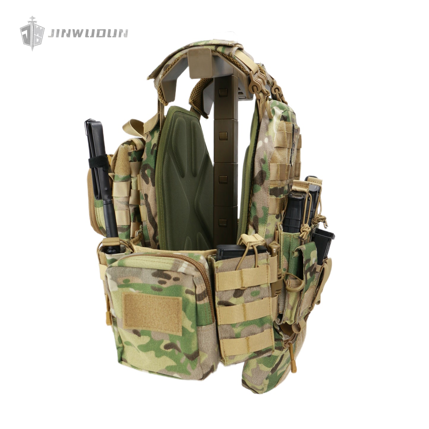 NIJ IV 6094 Tactical vest body armor/quick release system-MultiCam