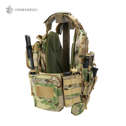 6094 tactical vest equipped with quick release buckle